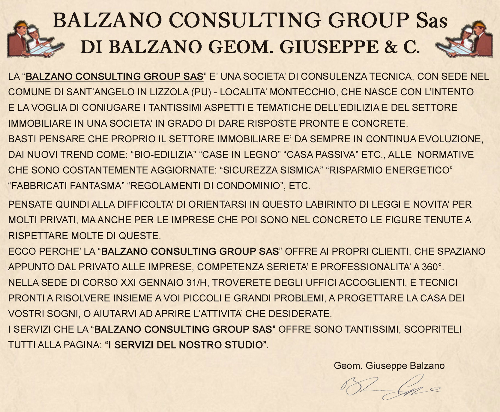 Balzano Consulting Group Sas